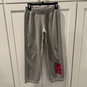 Grey Nike sweatpants